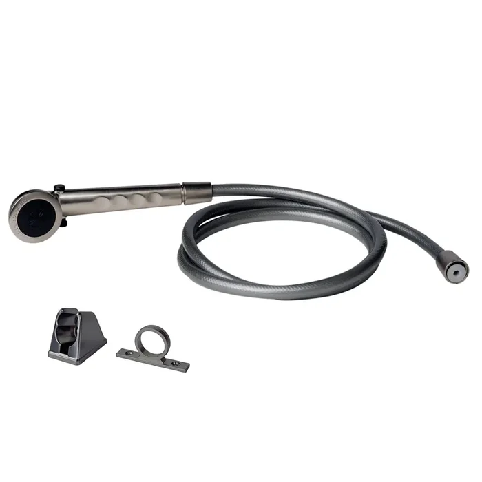Builders Shoppe 4120Bn Rv/Motorhome Replacement Non-Metallic Hand Held Shower Set Brushed Nickel Finish