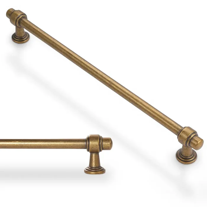 Bukobyhe 6 Pack 12-3/5 Inch(320Mm) Kitchen Cabinet Handles Antique Brass Cabinet Pulls Vintage Drawer Pulls Aged Kitchen Hardware