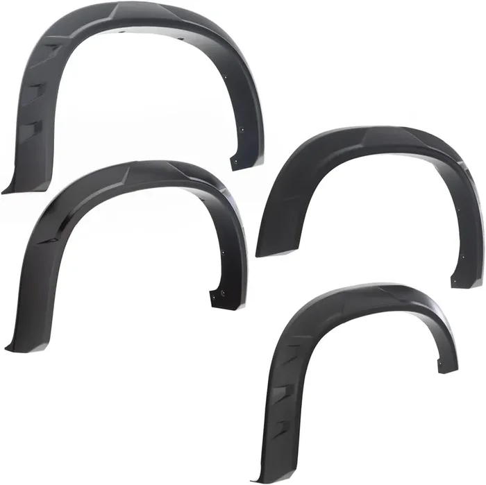Bushwacker Drt Extended Front & Rear Fender Flares 4-Piece Set, Black, Smooth Finish 40944-02 Fits 2014-2018 Chevrolet Silverado 1500 W/ 5.8‘ Bed