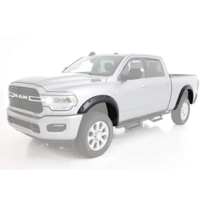 Bushwacker Extend-A-Fender Extended Front & Rear Fender Flares 4-Piece Set, Black, Smooth Finish 50931-02 Fits 2019-2022 Dodge Ram 2500, 3500