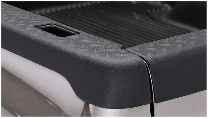 Bushwacker Ultimate Bedrail Caps – Diamondback W/ Stake Holes 2-Piece Set, Black, Smooth Finish 49503 Fits 2001-2006 Chevrolet/Gmc Silverado/Sierra 1500/2500Hd/3500 (Excludes Flareside) 6.5‘ Bed