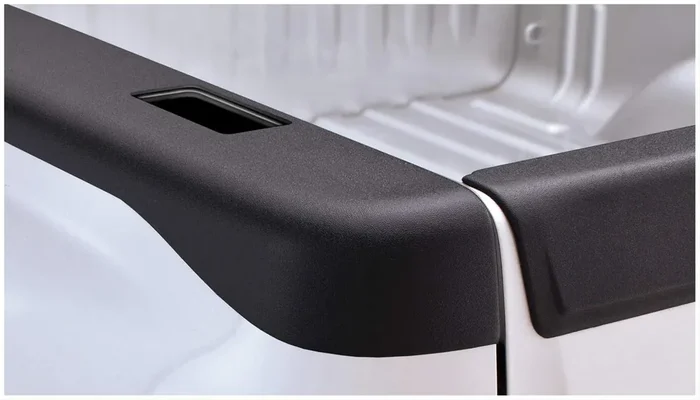 Bushwacker Ultimate Bedrail Caps – Smoothback W/ Stake Holes 2-Piece Set, Black, Smooth Finish 48521 Fits 2007-2014 Chevrolet Silverado 1500, 2500 Hd, 3500 Hd W/ 6.6‘ Bed