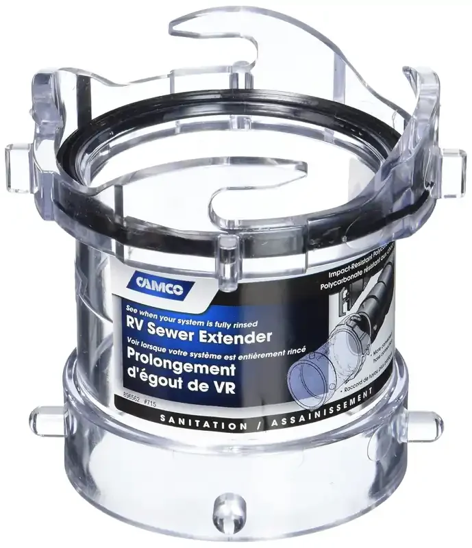 Camco 39562 Clear 3.5‘ Sewer Hose Adapter