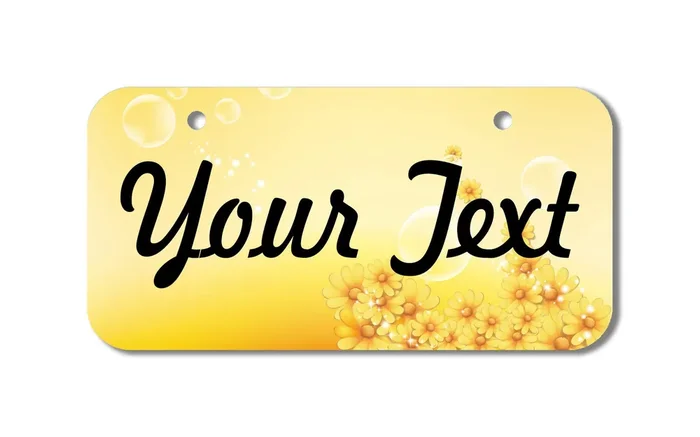 Carpe Diem Designs Customizable Bicycle License Plate/Vanity Plate Made In The U.S.A.