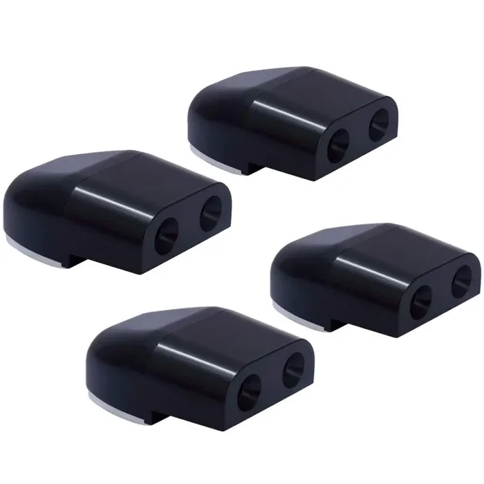 Citkou 4Pcs Deer Whistles For Car Dual Construction Black