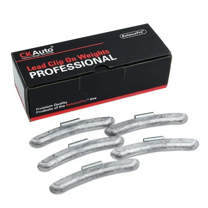 Ckauto P Style 3.00Oz, P300, Lead Clip On Wheel Weights, Uncoated, 20Pcs/Box