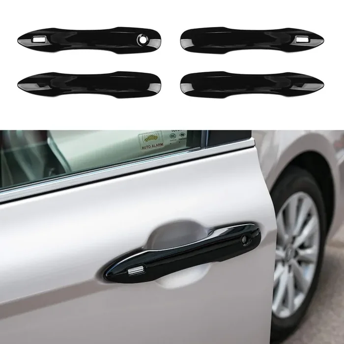 Cke Compatible With Toyota Camry 2025-2018 For Corolla Corolla Cross Avalon Venza Prius Accessories Car Exterior Door Handle Cover Trims With 2 Smart Entry Holes -Glossy Black