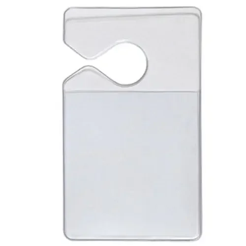 Clear Parking Permit Holder – Durable Vertical Parking Lot Pass Rear View Mirror Hanger – For Small Stickers And Passes – For Car Or Truck By Specialist Id