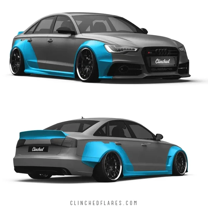 Clinched Audi A6/RS6 (C7) Ducktail Trunk Spoiler