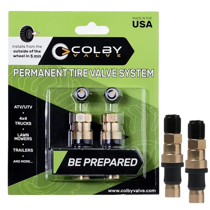 Colby Valve Permanent Valve Stem Replacement Kit Heavy Duty Metal Emergency Valve Stems For Tubeless Tires Quick Install From Outside Of The Wheel Made In Usa From Quality 360 Brass Components