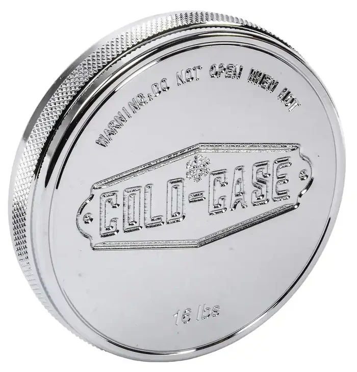 Cold Case Radiators Radiator Cap Billet Polished, Silver (Rc100)