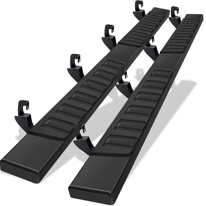 Comnova 6 Running Boards Compatible With 07-18 Silverado/Sierra 1500 Crew Cab, 07-19 2500 3500Hd, 2019 Ld/Limited Crew Cab. Running Boards For Silverado Crew Cab(Incl. 8 Brackets And Plastic Covers)