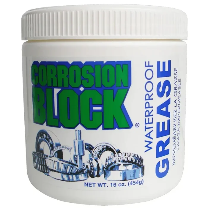 Corrosion Block High Performance Waterproof Grease – 16Oz Tub – Non-Hazmat, Non-Flammable & Non-Toxic
