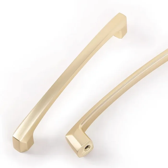 Cotykiley 10 Pack 5 Inch(128Mm) Brushed Brass Kitchen Cabinet Handles Gold Cabinet Pulls Cabinet Door Handles Kitchen Cabinet Hardware Cupboard Drawer Pulls Dresser Handles