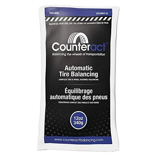 Counteract 12Oz-B4 Centrifugal Force Tire/Wheel Balancing Beads – Off-Road Vehicles, Light Duty Truck Tires, (4) 12Oz Balance Bead Bags, (4) Valve Caps And Cores