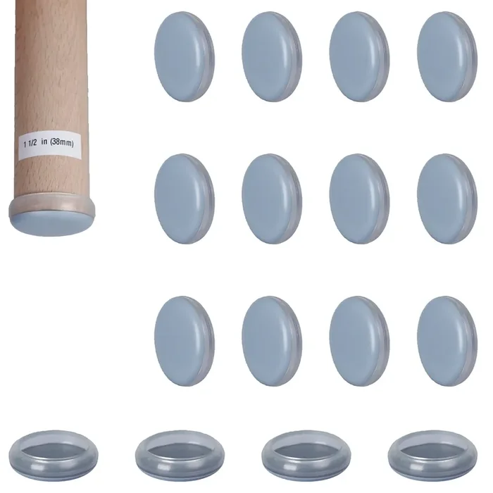 Csfmc Sliders Pads For Round Furniture Legs(1 1/2 Inches(38Mm),16 Pack),Table/Chair/Cabinet/Sofa Glides,Protect The Floor By Sliding Like Magic,Suitable For Carpet, Wood & Ceramic Tile Floor,Etc