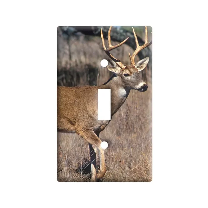Deer – Hunting – Plastic Wall Decor Toggle Light Switch Plate Cover