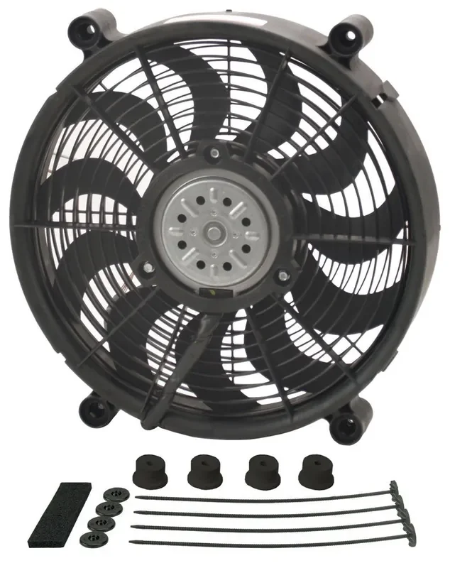 Derale 18214 14 High Output Radiator Fan,Black