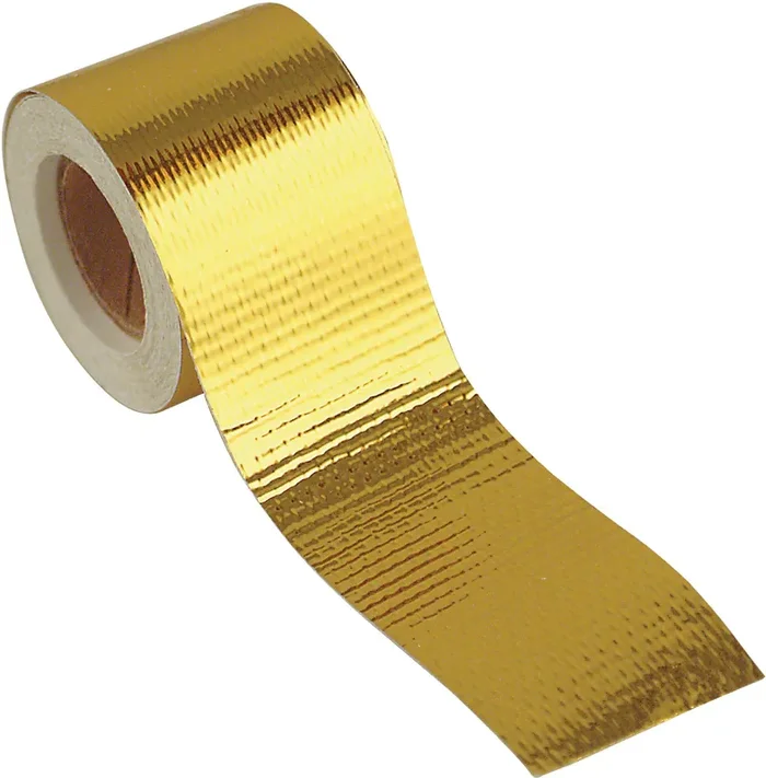 Design Engineering 010397 Reflect-A-Gold High-Temperature Heat Reflective Adhesive Backed Roll, 2 X 30‘ Roll
