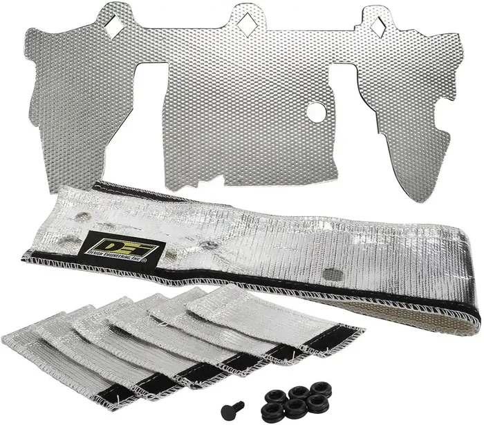Design Engineering Fuel Rail & Injector Cover Kit For Jeep (1997-2004, 4.0L Engine) – Our Accessories Reduce Vapor Lock & Keep Fuel Injectors & Rails Cooler