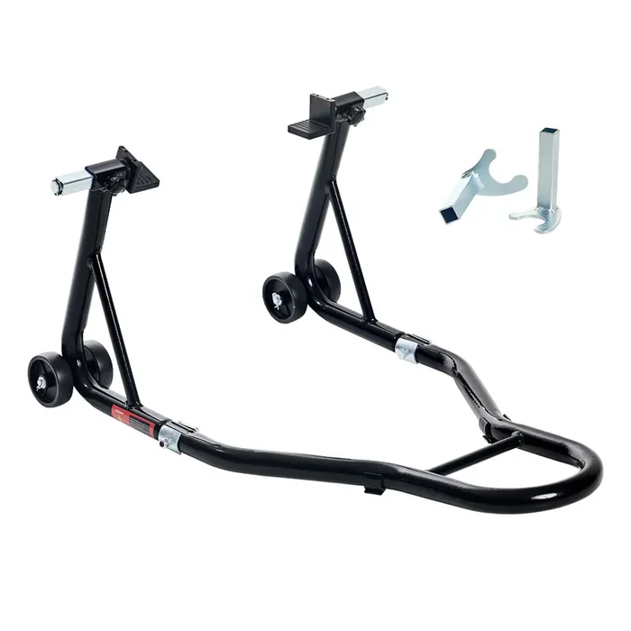 Donext Motorcycle Stand 850Lb Sport Bike Rear Wheel Lift Swingarm Paddock Stands Black, U+L