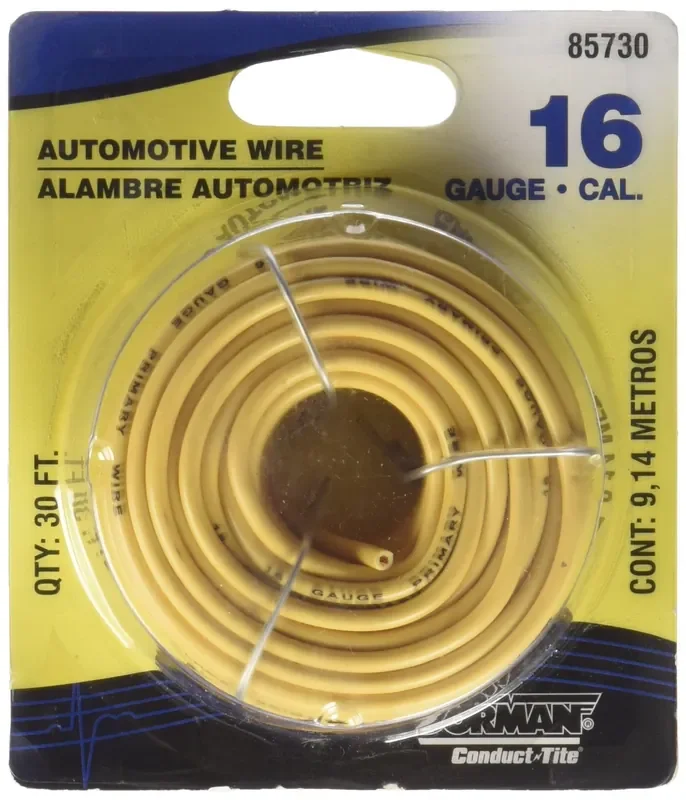 Dorman Help! 85730 Prmy Wire Yel 16Gauge 30‘, Yellow