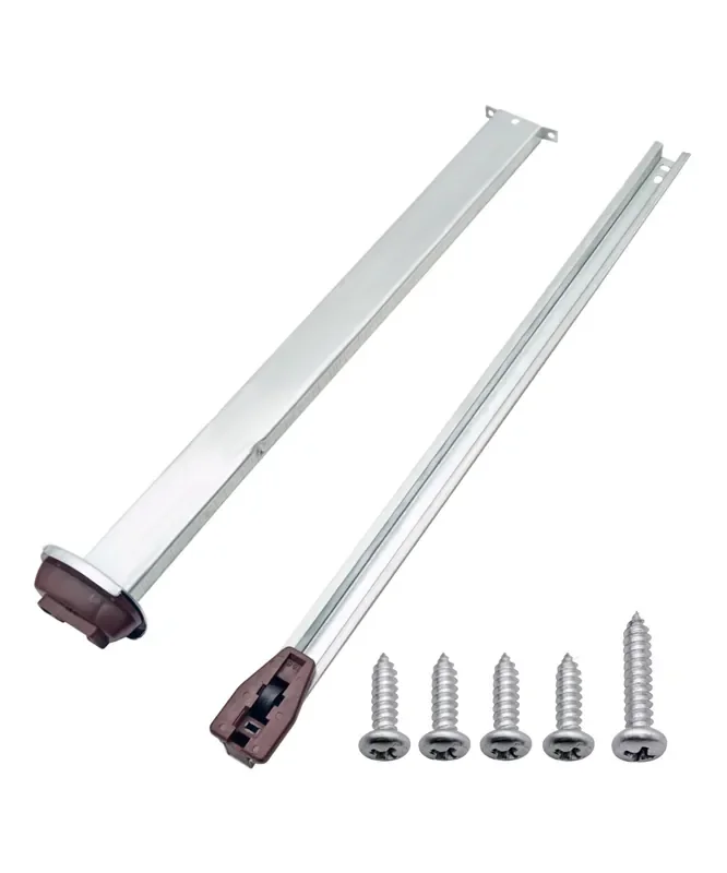 Drawer Slides Center Track Fit For Kenlin Rite-Trak Ii,Metal Drawer Slides Replacement For Variety Of Dresser And Nightstand,Drawer Tracks And Rails Kits With Support Plate (14.72 & 16.22 Inch)