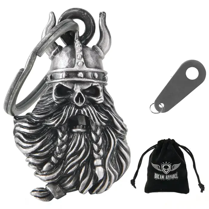 Dream Apparel Motorcycle Bells For Bikers,3D Rider Bells With Hanger Biker Bells Key Chain For Luck