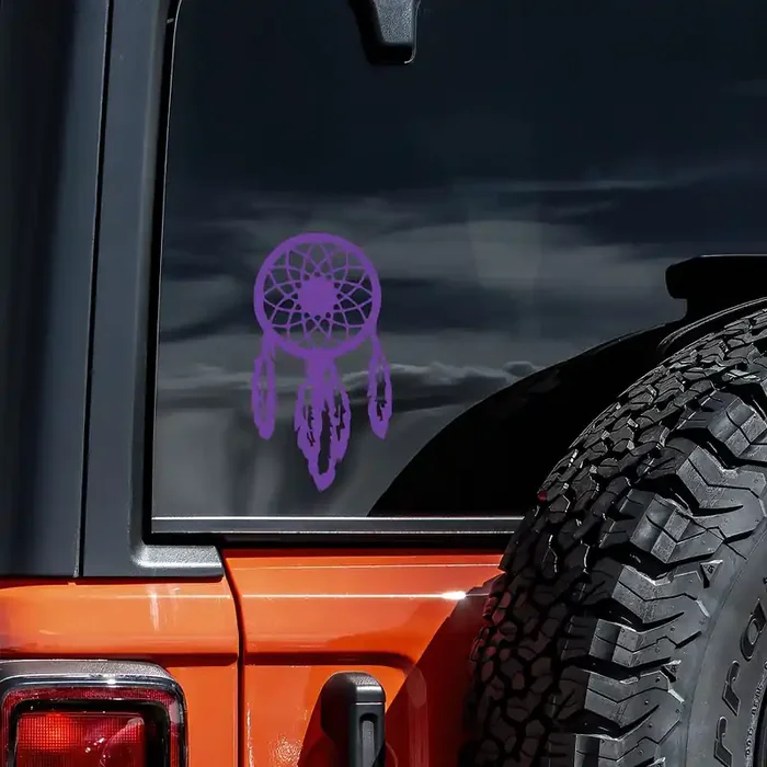 Dreamcatcher Decal Vinyl Sticker Auto Car Truck Wall Laptop Purple 3″ X 5.5″