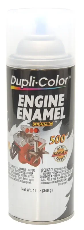 Dupli-Color De1636 Engine Enamel Spray Paint With Ceramic – Clear – 12 Oz Aerosol Can