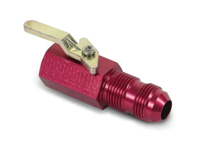Earl‘S 230503 Red Anodized Aluminum Shut Off Valve