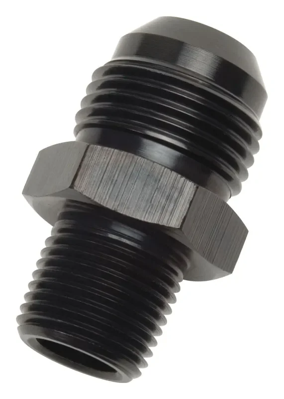 Edelbrock Russell 660503 Black Proclassic Straight Adapter Fitting