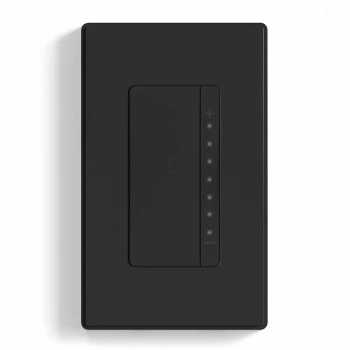 Elegrp Dimmer Switch, Digital Dimmer Light Switch For Led Lights 150W, Inc/Hal 450W, Single Pole & 3 Way Led Dimmer Switch, Needs Neutral Wire, Wall Plate Included, Ul Listed, 1 Pack, Matte Black