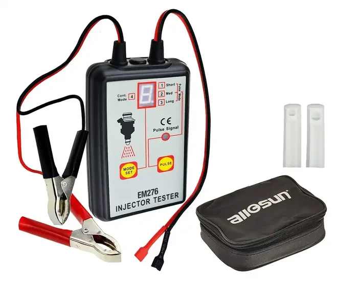 Em276Set Fuel Injector Tester & Adapter Diy Cleaning Tool Kit Set (Fuel Injector Tester + Adapter) Fuel System Cleaner Gasoline Engines