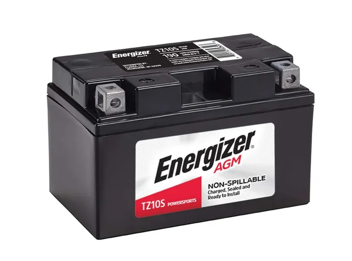Energizer Tz10S Agm Motorcycle And Atv 12V Battery, 190 Cold Cranking Amps And 8.6 Ahr. Replaces Ytz10S And Others