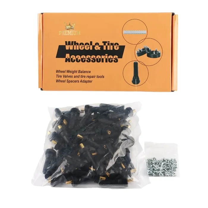 Ezisoe 50 Pcs Tire Tpms 20008 Pressure Monitoring System Sensor Explosion-Proof Snap In Tire Valve Stems