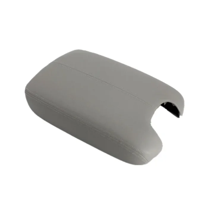 Ezzy Auto Gray Leather Suture Console Armrest Lid Cover For 2008 2009 2010 2011 2012 Honda Accord Center Console Cover Lid