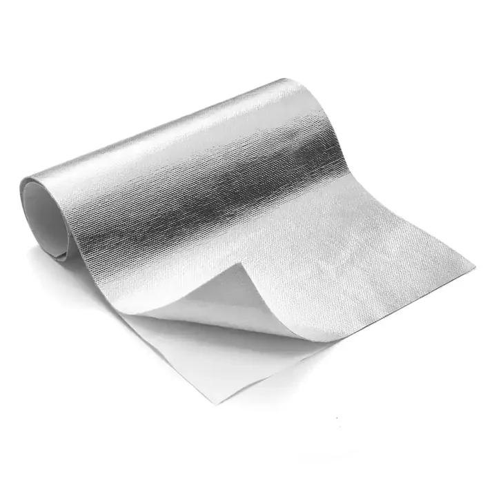 Flasld Aluminized Heat Shield Thermal Barrier Adhesive Backed Heat Blanket (12‘‘ X 12‘‘)