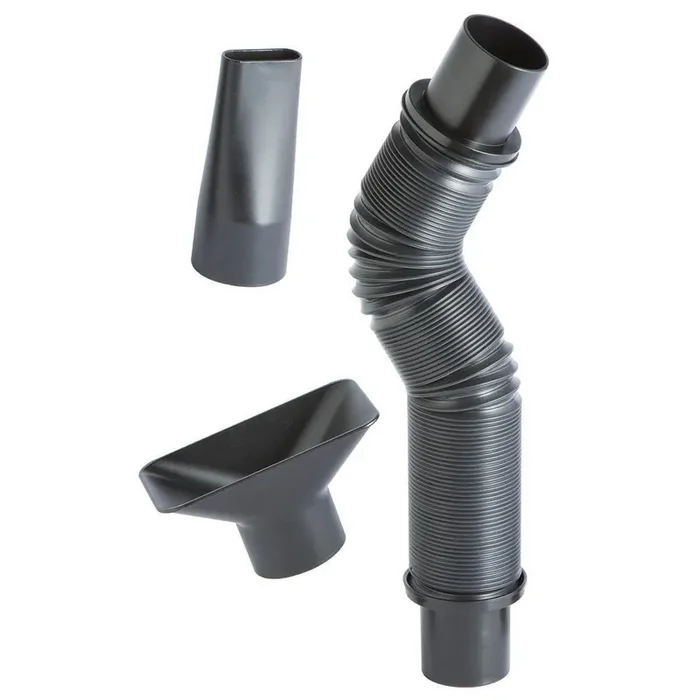 Flexform 2 1/2 Hose Kit – Flexible, 12″-36″ Id Flex Plastic Hose, Adapters, Narrow & Wide Nozzle Tools – Dust Collection Fittings
