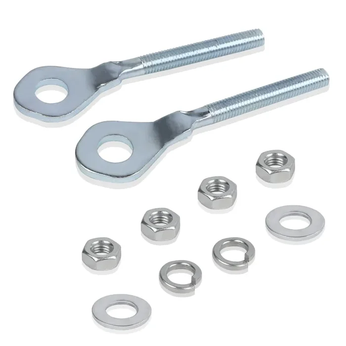 Flypig 0.4 12Mm Chain Wheel Axle Tensioner Adjusters For 50Cc 70Cc 90Cc 110Cc 125Cc Crf50 Crf70 Ct70 Xl75 Xr50 Xr70 Xr80 Xr100 Z50R Z50A Z50 Dirt Bike 4 Wheeler Taotao Chain Axle Adjuster