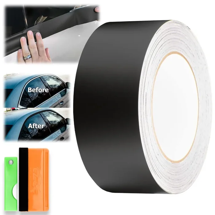 Free Tool Kit Matte Black Vinyl Wrap Kit For Black Out Chrome Delete Window Trim Door Trim 2‘ X50Ft
