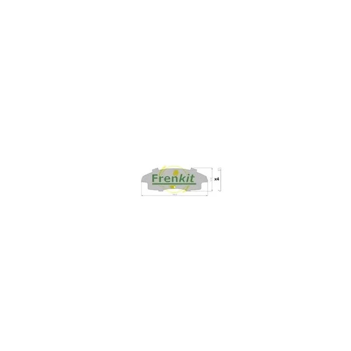 Frenkit 940062 Anti-Squeal Foil, Brake Pad (Back Plate)