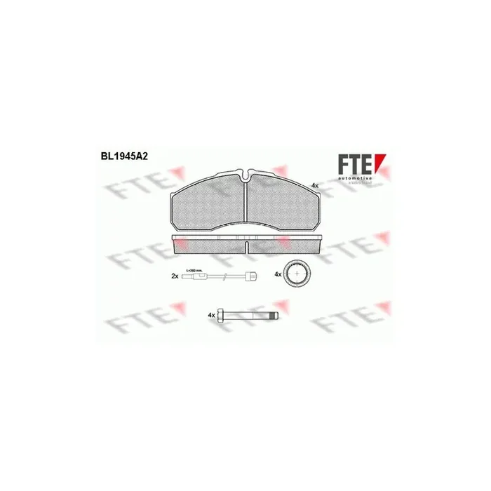 FTE 9500012 Brake Pad Set