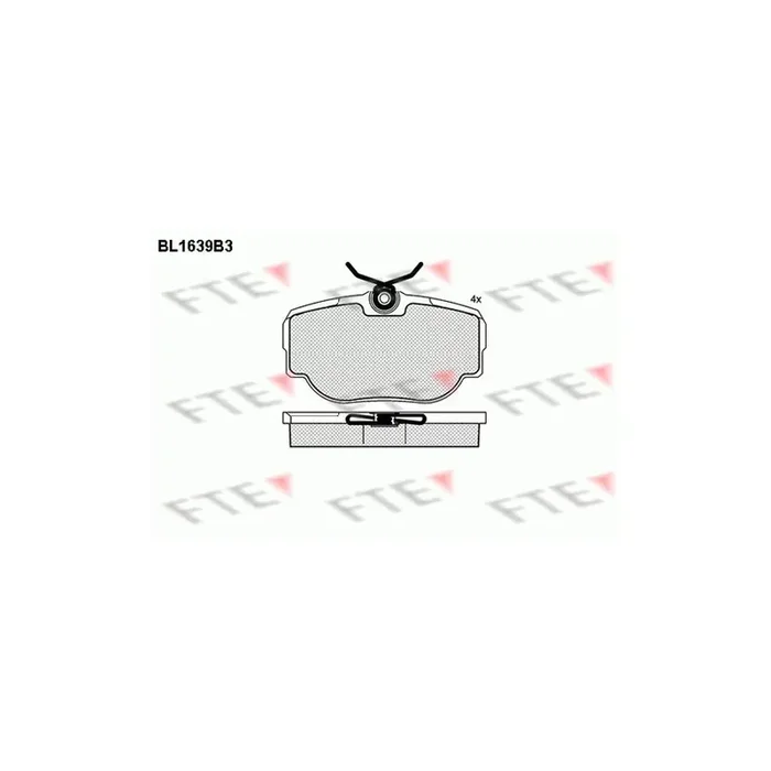FTE Bl1639B3 Brake Pad Set