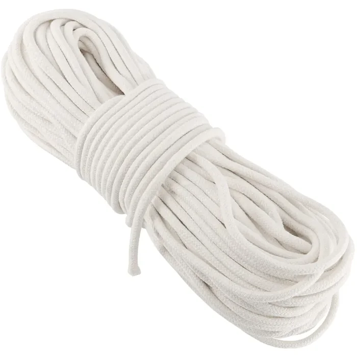 Funsuei 328 Feet 8 Sash Cord, 1/4 Inch Cotton Sash Cord, White Sash Cord For Window, Clotheslines, Decoration, Tie Down, Camping