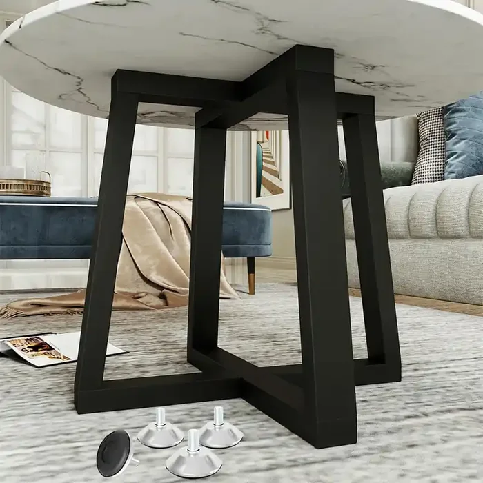 Fushiaiptc Metal Coffee Table Legs 18 Inch, Heavy Duty Bench Legs Metal Leg For End Table, Modern Desks, Night Stands