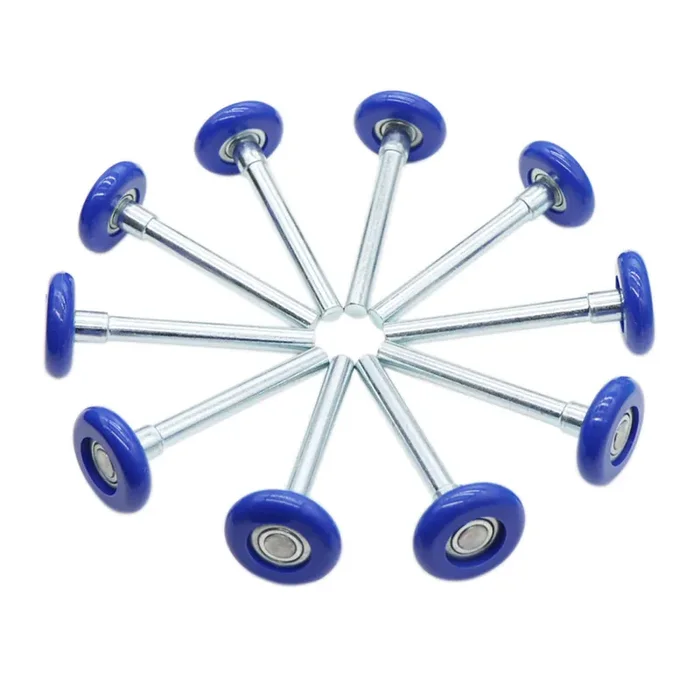 Garage Door Roller, Blue 1.8‘ Quiet Nylon Garage Door Wheels 4‘ Stem For Garage Track Replacement With Premium Sealed 11 Ball Bearing, 10 Packs