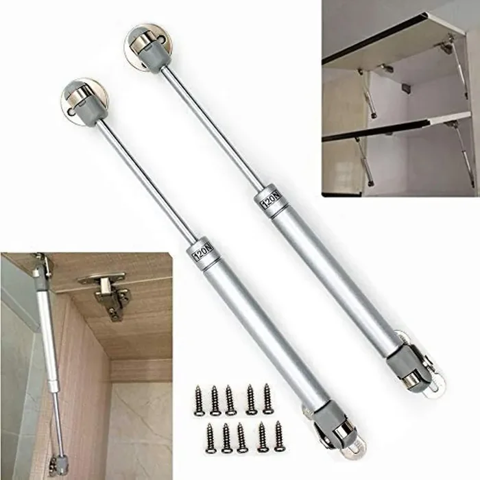 Gas Spring, Gas Strut, Gas Shocks, Soft Close Hinges, Toy Box Hinges, Lift Supports, Lid Support, Kitchen Cabinet Hinges Hydraulic Support Door Cabinet Hinge Spring, Pressure 120N/26Lb/12Kg[2 Pack]