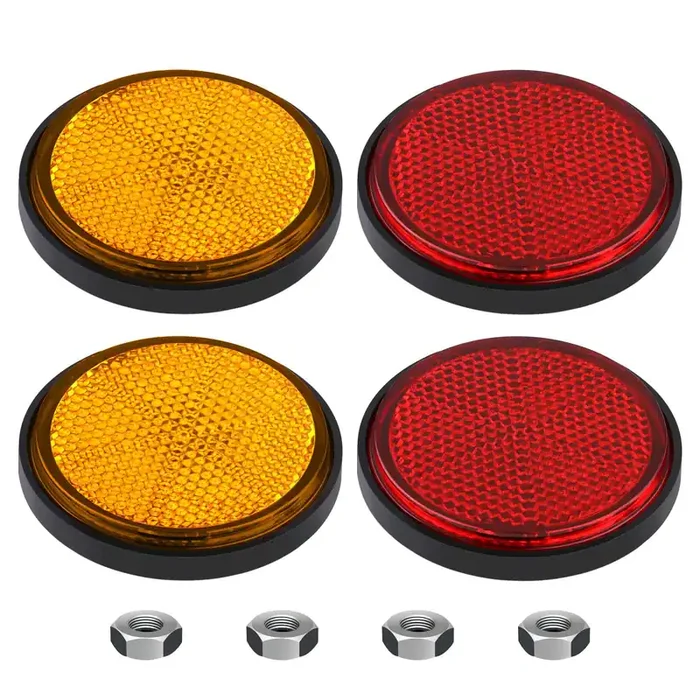 Gazechimp 2 Inch 55Mm Round Reflector, Side Marker For Motorcycle Atv Scooter Dirt Bike –
