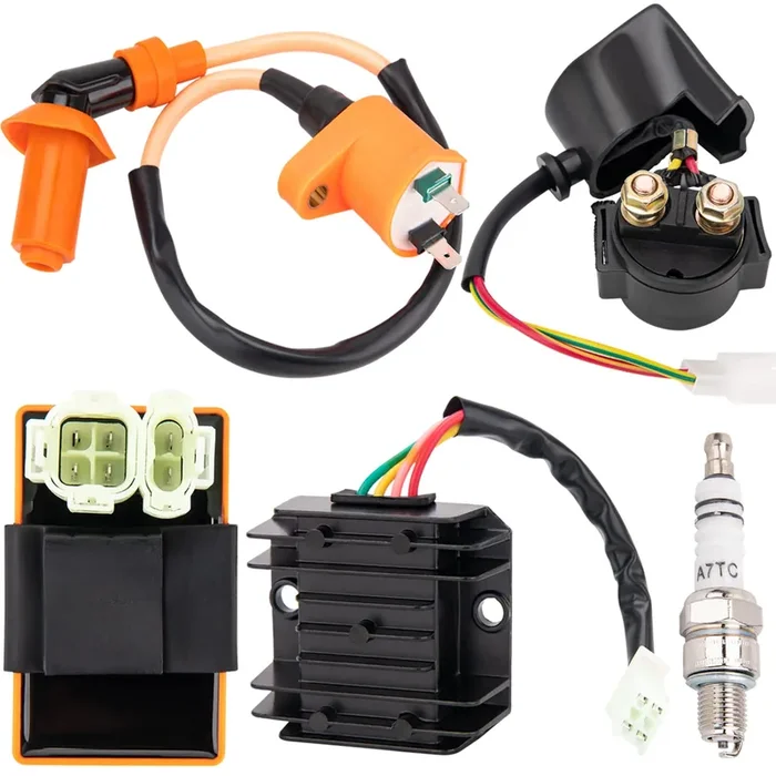 GDDGHS GY6 150cc Ignition Coil Kit for 50cc, 125cc, 150cc ATV, Go Kart, Scooter – High Performance CDI, Voltage Regulator &